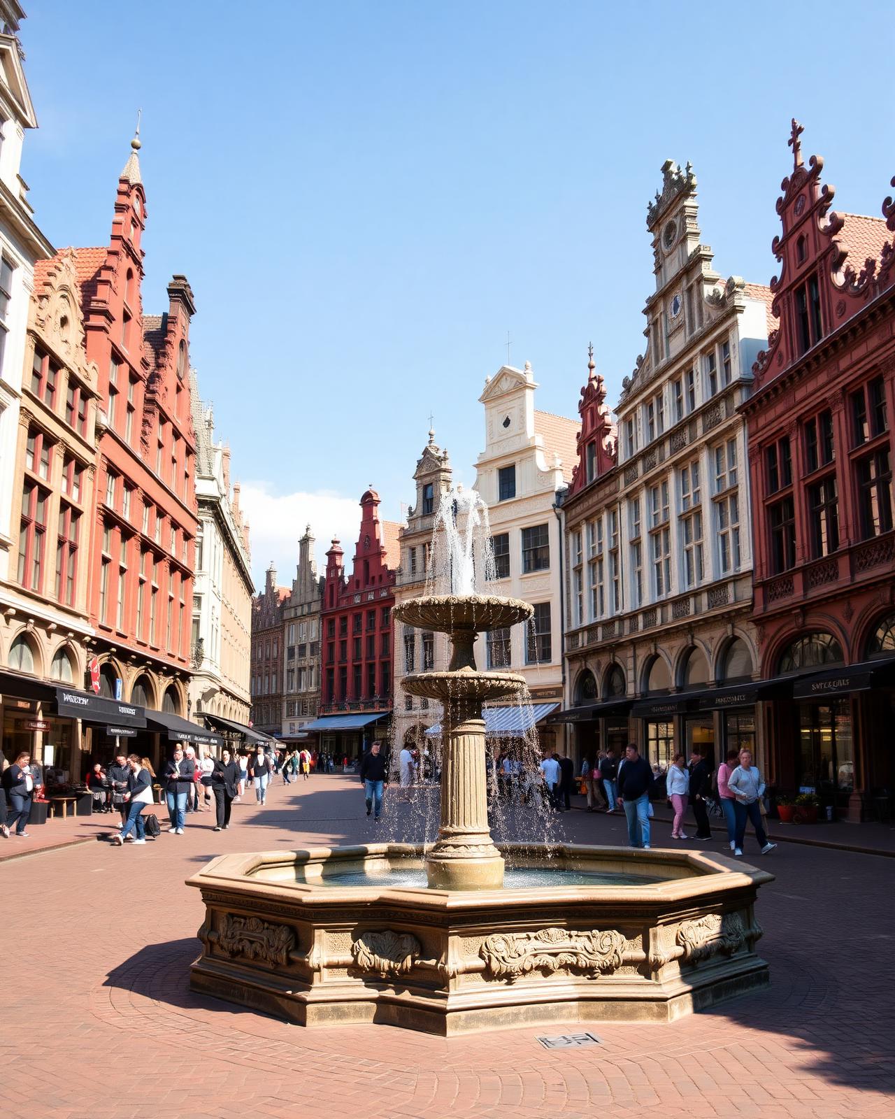 Grote Markt Antwerpen met Brabo fontein